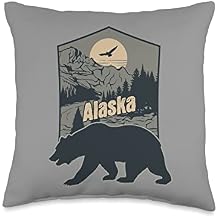 Alaska Bear Throw Pillow