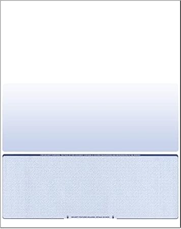 Compuchecks 500 Blank Check Stock, Check on Bottom, Blue Diamond | Computer Laser Checks, 8.5 X 11 in Sheets Work with Inkjet Printers, QuickBooks, Quicken and VersaCheck, 8 Security Features