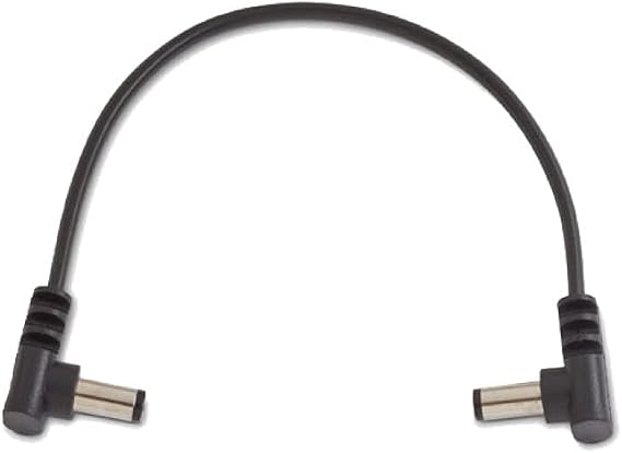 Rockboard Power Supply Cable Black 15 cm / 5.90" angled/angled
