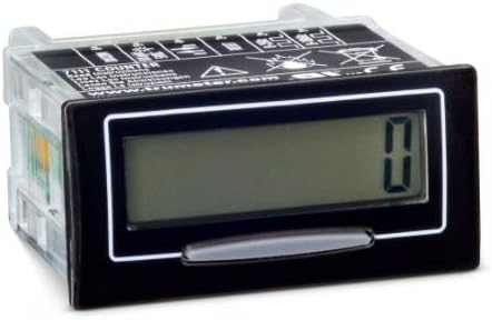 7111 9MM 8-Digit LCD, Discrete Input, Manual OR Disabled Reset, Rectangular Flush Mount with Clip, Remote, Screw TERMINALS.