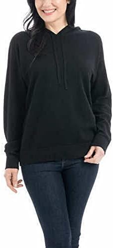 Hilary Radley Ladies Cozy Sweater Hoodie Medium Black