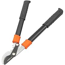 Tools 19" (480mm) By-Pass Lopping Pruner 4mm High Carbon Steel Blade, Teflon Coating, Heat Treated for Durability, Cuts Up to 25mm Diameter Wood