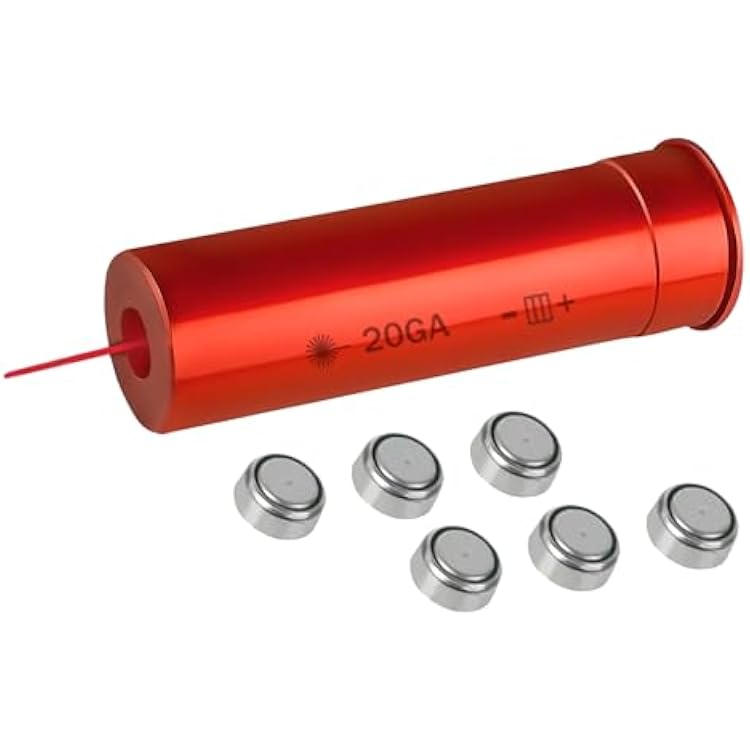 GOTICAL Red Dot 20 Gauge Laser - 6 Batteries Included 20 Gaugee Laser Red Dot