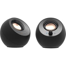 Creative Labs V3 Minimalistic 2 Channel USB-C Computer Speakers - Black