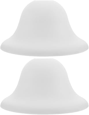 Round Mushroom Lamp Shade Replacement Cover for Table Lamps and Floor Lights Plastic Lampshade with Middle Hole 3.94 X 3.94 X 3.94 Inches Easy Install for Home and Garden Lighting
