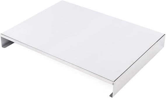 Stainless Steel Gas Stove Top Covers, Kitchen Stove Top Cover, Stove Top Covers for Gas Stoves and Electric Stoves (L 15.75" x W 11.81" x H 1.97") with Non-Slip Silicone Strips-Silver