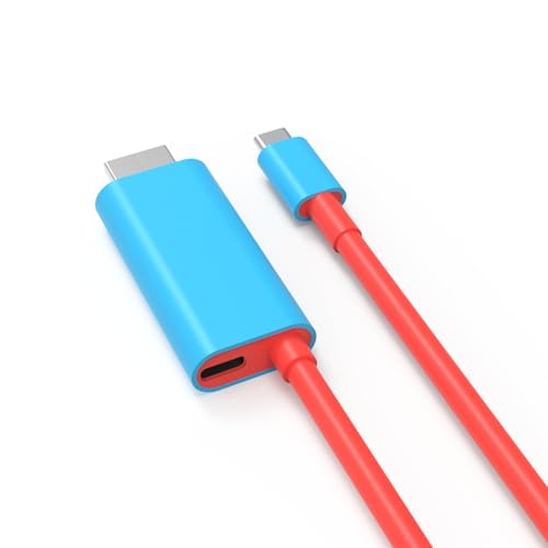 Switch Portable Dock,USB-C to HDMI TV Adapter for SwitchSwitch OLEDBlue