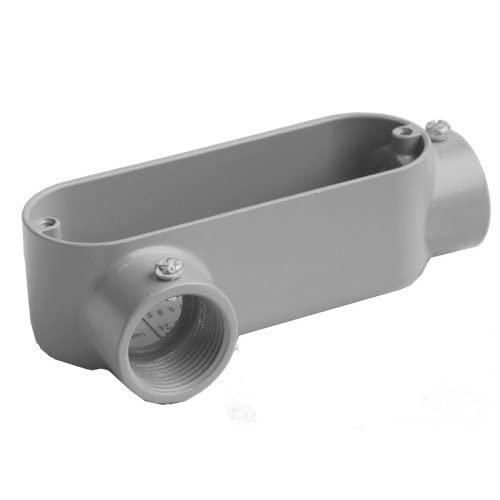 Morris 14266 Combination Conduit Body, Aluminum, Type LR, Threaded, Set Screw, 1 Thread Size, 5-Pack
