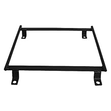 Procar 81828 Scat Seat Adapter Bracket, Driver/Passenger Side, Steel, Black Powder Coat, Compatible with Ford Mustang 1978-98, Each
