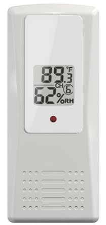 Ambient Weather F007TH Thermo-Hygrometer for WS-07 Weather Stations