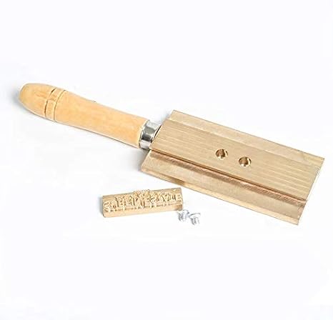 ZONEPACK Hot Foil Stamping Machine Accessory Spare Parts Custom Logo Stamps Holder 5X13cm T-Slot