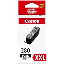 Canon PGI-280XXL Genuine Pigment Black Ink Tank, Compatible with TR8520, TS9120,TS8120, TS6120, TS9521C/a, TS9520/a, TS8220, TS6220, TS8320, TS6320, TS702/a, and TR8620/a Series Printers