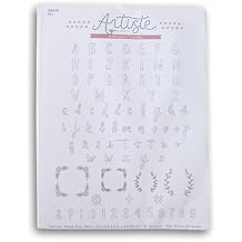 Alphabet Embroidery Transfer Sheet Pattern - 18 x 24 Inch Featuring 81 Designs