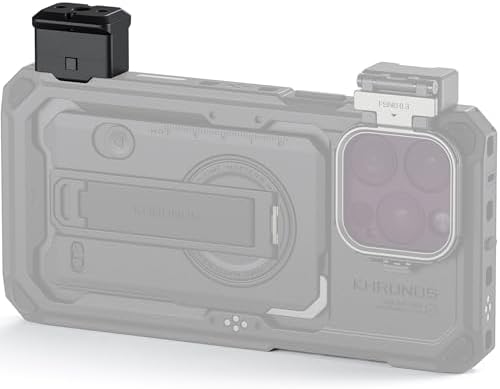Tilta Khronos Release Adapter Compatible with iPhone 15 ProPro Max - Black | NATO | Locking Clamp | Lightweight & Durable | 14-20 Thread TK-UNM-B