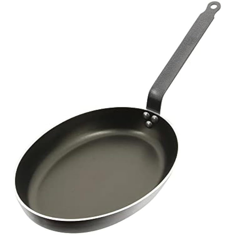 de Buyer CHOC Nonstick Fish Pan - 5-Layer PTFE Coating - Warp & Scratch Resistant - PFOA Free - Made in France
