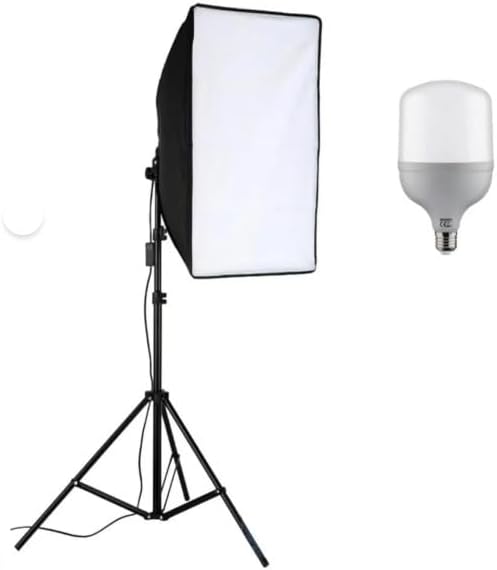 Softbox Set 50x70 cm Ürün Çekimi Moda Reklam Cast İçin Güçlü 50 wat Led Ampullü Sürekli Işık