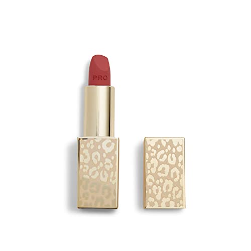 Revolution Pro New Neutrals Blushed Satin Matte Lipstick, Intensely Pigmented & Long-Lasting Lip Makeup, Vegan & Cruelty-Free, Tease, 3.2g