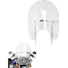 XFMT Clear Detachable Quick Release Windshield Windscreen W/Chrome Bracket Fit For Harley Davidson Road King FLHR 1994-2023 Road King Special FLHRXS 2017-2025