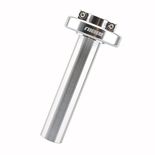NIBBI Aluminum 78 Motorcycle Throttle Handlebar Adjust Accelerator CNC Throttle Cable Holder for YAMAHA TaoTao Kycom Honda GY6 Scooter Moped Sliver