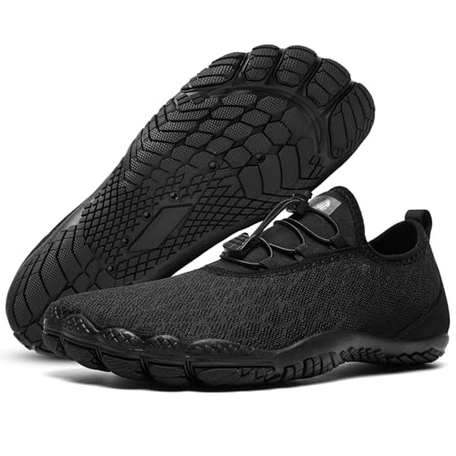 ALEADER Barefoot Water Shoes Men Non Slip Swim Beach Shoes for Hiking Walking River