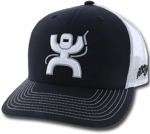 HOOEY Arc Trucker Hat for Men Adjustable Snapback Baseball Cap - Western Work Hat for Welders Structured 6 Panel