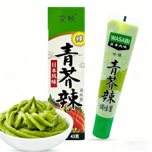 wasabi wasabi paste - Mildly Spicy - Squeeze Tube, 1 x 1.52 oz - Ideal for sushi, salads, and sandwiches.