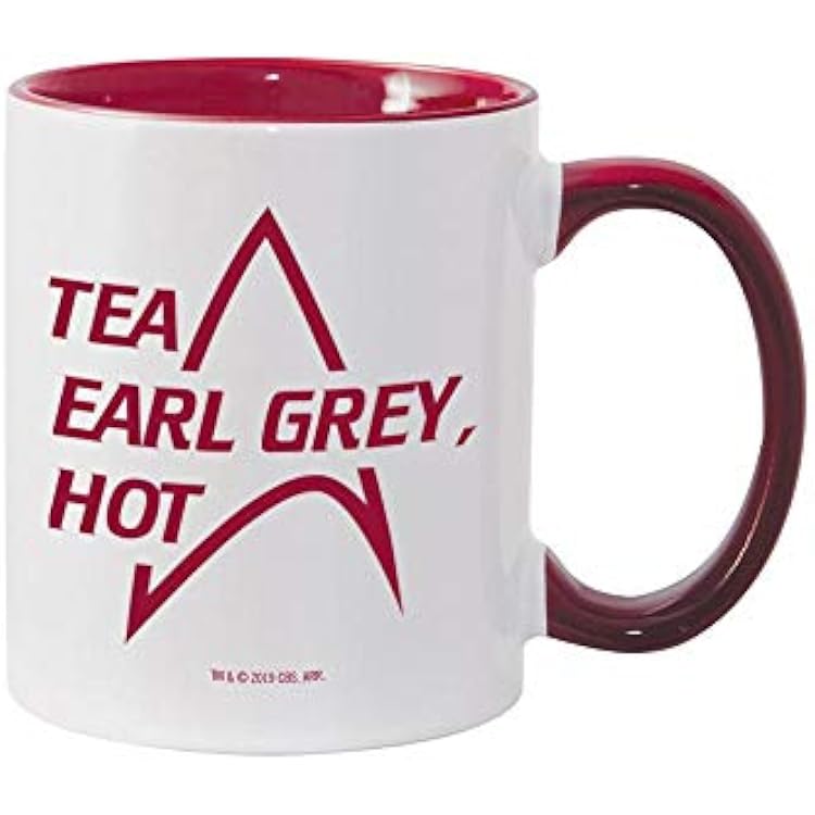 Star Trek: The Next Generation Tea Earl Grey Hot 11 oz Two-Tone Mug - Officially Licensed