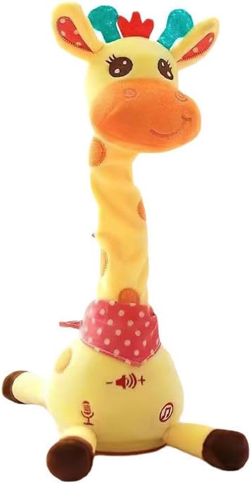Dancing Singing Talking Giraffe Toy Repeat What You Say,Interactive Baby Toy with Volume Control,Mimicking Recording Giraff e Toys, Educational toys for Kids Toddlers 0 1 2 3 4 5 6 Year Old (Giraffe)