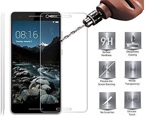 TeKKno® 2x TEMPERED GLASS LCD Screen Protector Guard Case Cover for NOKIA 2.1