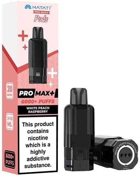 Hayati 6000 Pro Max Plus 6K Refill Pod (pack of 1) (White Peach Raspberry)