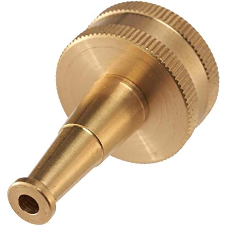 Dramm 22310 Heavy-Duty Brass Jet Wash Nozzle Powerful High-Pressure Water Stream for Cleaning Patios, Walkways & Gutters Durable All-Brass Construction Leak-Proof Professional Hose Attachment