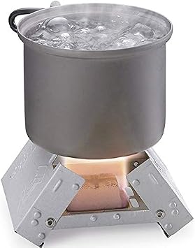 Outdoor Camping Equipment Camping Stove Mini Folding Stove Stainless Steel Lightweight Stove Cookware Set Cookware Picnic Boiler Cookware