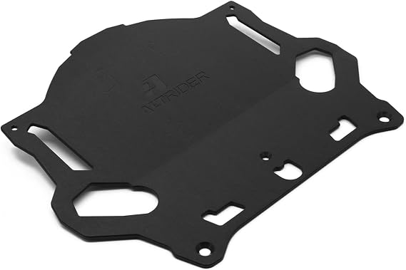 AltRider Motorcycle Pillion Rack Compatible with BMW R 1200 & R 1250 GS/GSA Water Cooled - Thick Aluminum Plate with Zero Snag Design - Replaces Rear Seat for Expanded Cargo Capacity - Black