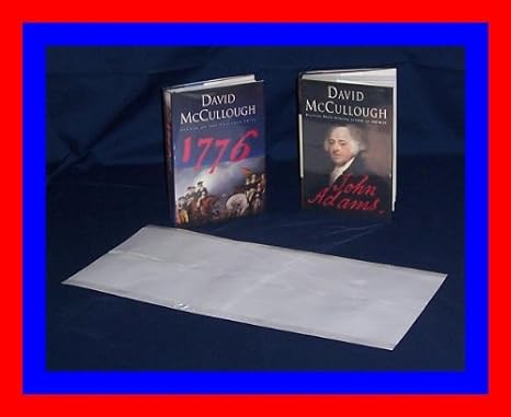 50-9" x 19" Brodart Archival Fold-On Book Jacket Covers - Center-Loading, Clear, Mylar, Adjustable