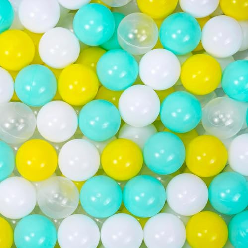 MoonxHome Ball Pit Balls for Toddlers, Plastic Balls for Ball Pit, BPA Free Crush Proof, Kids Pool Water Toys for Play Tent 2.15