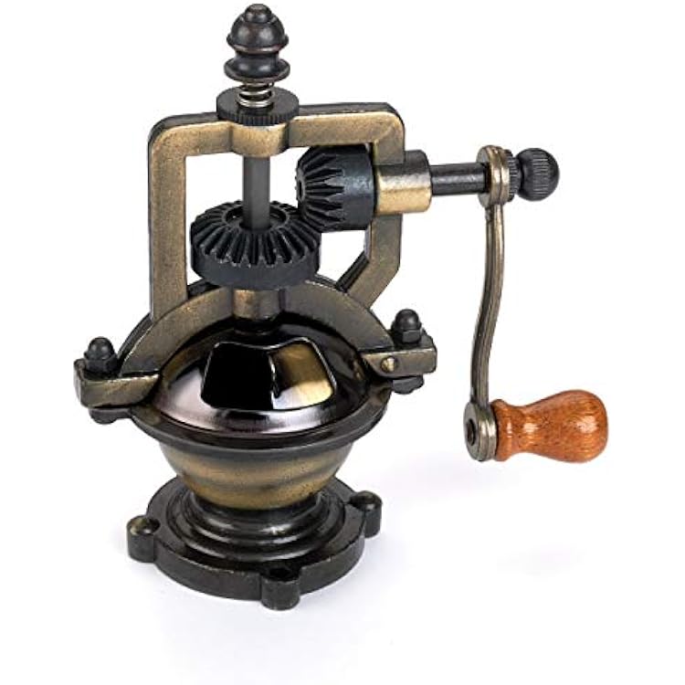 Woodriver Project Kit - Antique Style Hand Crank Pepper Grinder Kit Mechanism - Antique Brass