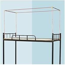 Atkits Adjustable Canopy Bed Frame Post Poles Bunk Bed Canopy Twin Top Bunk Bed Tent Canopy 4 Corner Bed Canopy Post Frame, Mosquito Net Bed Frame Curtain Brackets,Aluminum Alloy