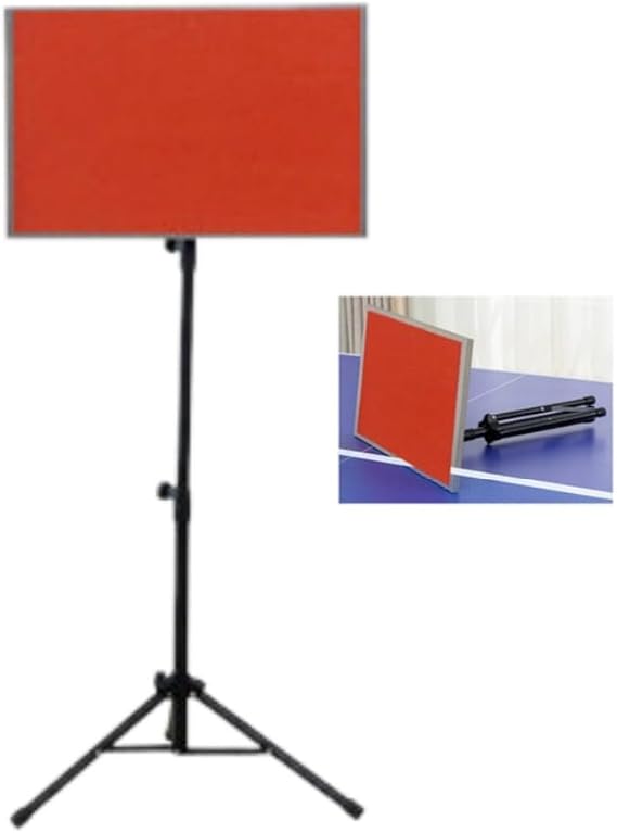 Table Tennis Rebound Board with Adjustable Stand, Ping Pong Return Trainer for Solo Practice, Angle Adjustable Training Board for Home Gym School