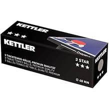 KETTLER 3 Star Competition Table Tennis Balls - 3pack