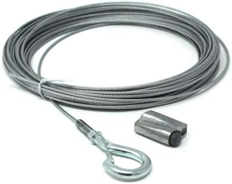 Globe Light Suspension Kit, Galvanized Steel Cable, 60 ft., Attachments Included