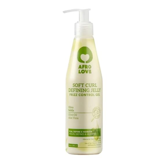 Afro Love Soft Curl Defining Jelly 10oz | Frizz Control Gel for Softer, Hydrated Curls Holds, Defines & Adds Shine Free from Parabens, Silicones, Mineral Oils