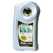 Atago 3860 Digital Hand Held Pocket Refractometer, 0.0-93.0% Brix Measurement Range