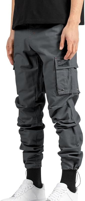 BIVENANT Men's Camo Cargo Tactical Pants Military Camouflage Athletic Sweatpants with Pockets Casual Baggy Joggers Pants