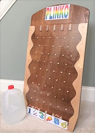 Elegant, Extraordinary, Portable Plinko Game for Trade Shows, Carnivals, Parties etc. Made in Wood that Produces the Distinct Plink Sound. Full accessories. 31.5 x 18 inch