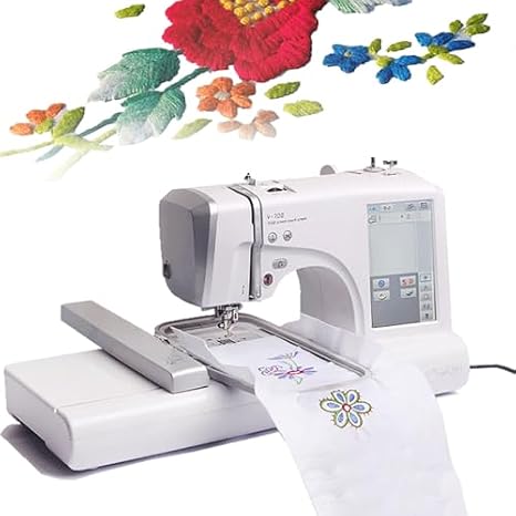 Automatic Sewing and Embroidery Machine with 162 Built-in Designs, LCD Touch Screen for Easy Operation, Ideal for Home Crafting and DIY Projects