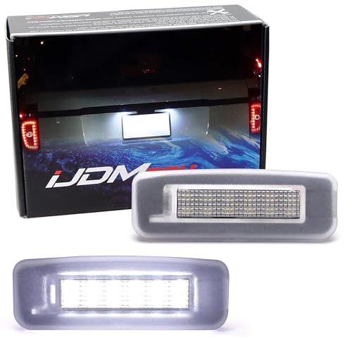 iJDMTOY Super Bright Xenon White 18-SMD Full LED License Plate Light Kit Compatible With Ford 2000-2007 Focus US models