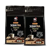 arabica coffee beans whole - SUMARTA GROUND COFFEE ORGANIC, arabica, dark rost, fair trade, low acidity - fair trade coffee beans, 2 Bags (24 Oz)