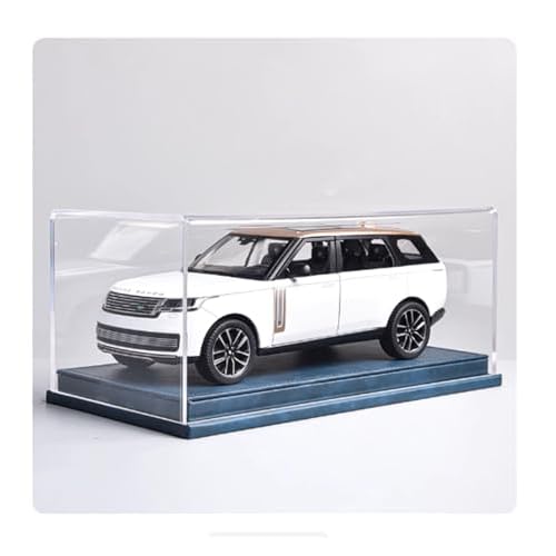 Metal Diecast Model Car 1:24 for Land Rover Range Rover SV with Display Box Alloy Die-cast Car Toy GiftWhite-B