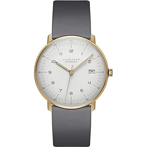Junghans Max Bill Automatic Wrist Watch | 0277806.02 - Matt Silver Plated with Soft Grey Finish