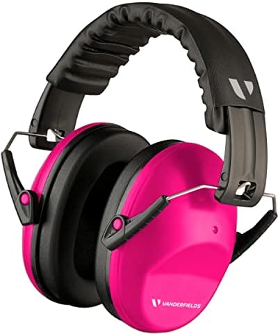 Vanderfields - Hearing Protection Ear Muffs - Over 31 dB 2K Hz Broad Noise Cancelling Sound Reduction - Adults & Teens